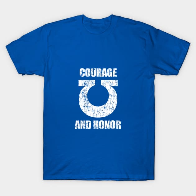 Courage and Honor T-Shirt by SirCrow